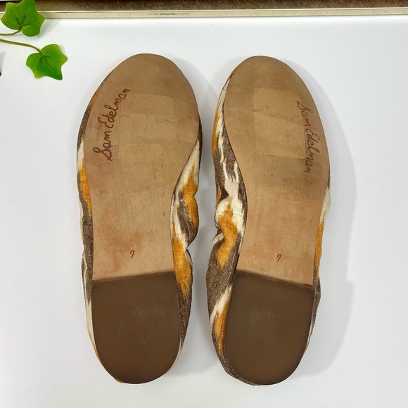 Sam Edelman Felicia Ballet Flat in Grey Linen Size 7 - Picture 7 of 11